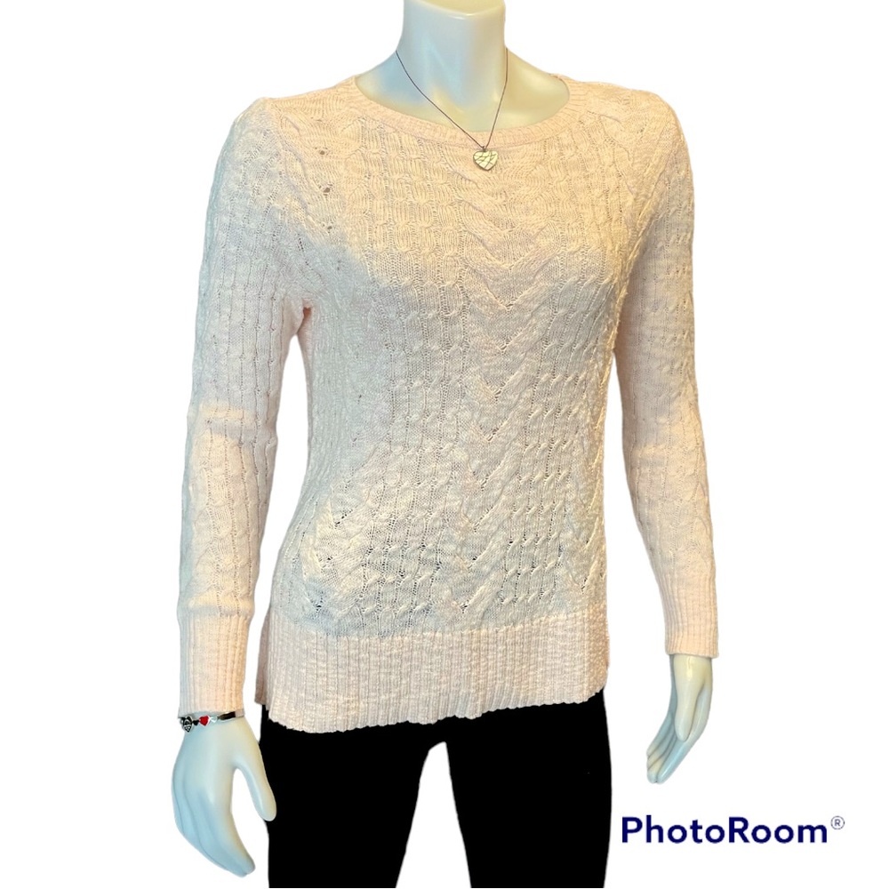 NWT Lord + Taylor Petite Cable Knit Sweater Size Large Petite